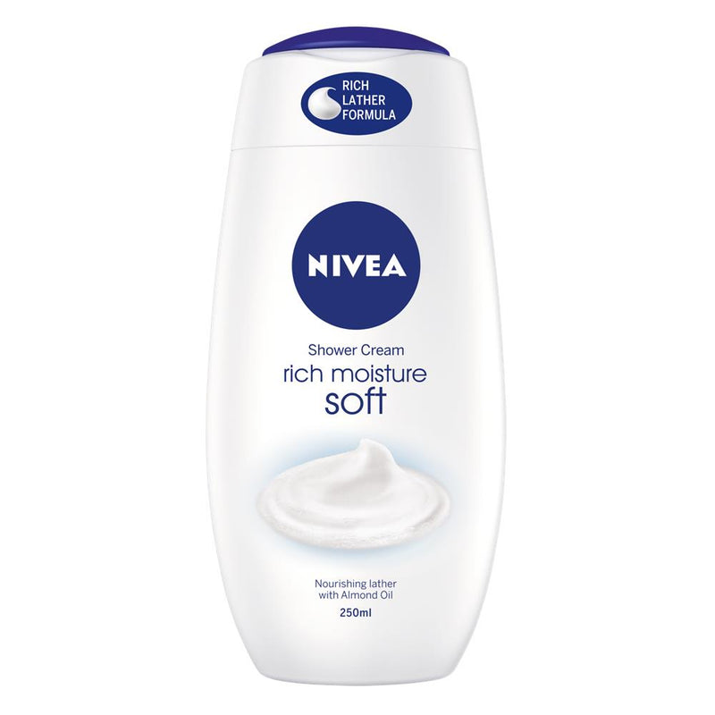 NIVEA Shower Cream Gel Rich Moisture Soft 250ml